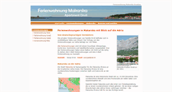 Desktop Screenshot of ferienwohnung-makarska.de